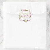 Etikettierungen für Leichtblechspritzen Quadratischer Aufkleber (Tasche)