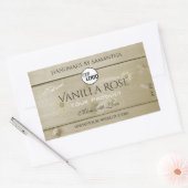 Etikettierungen und Logos für helle Holzkörner Rechteckiger Aufkleber (Umschlag)