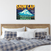 EtikettMosier für die Apple-Kiste Snow Cap oder Leinwanddruck (Insitu (Schlafzimmer))