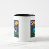 EtikettMosier für die Apple-Kiste Snow Cap oder Tasse (Zentrum)