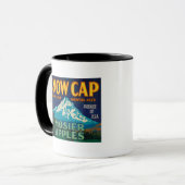 EtikettMosier für die Apple-Kiste Snow Cap oder Tasse (Vorderseite Links)