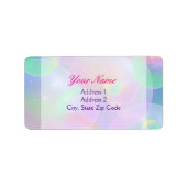 Etiketts der Adresse - Blasen Adressaufkleber (Vorne)