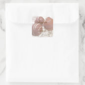 Etiketts des Fälligkeitsdatums für trüffelst du Quadratischer Aufkleber (Tasche)