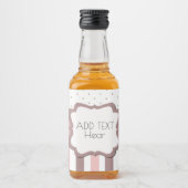 Etiketts Nahrung und“ Freuden „trinkt elegant Alkoholflaschenetikett (Vorderseite)