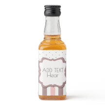 Etiketts Nahrung und“ Freuden „trinkt elegant