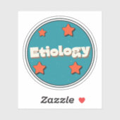 Etiologie Aufkleber (Blatt)