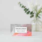 Etiqueta / Aquarellpaneele Ausdrucksstark Visitenkarte (Stehend Vorderseite)