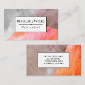 Etiqueta / Aquarellpaneele Ausdrucksstark Visitenkarte (Vorne/Hinten)