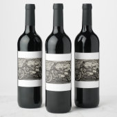 Etiqueta botella de  weinetikett (Flaschen)