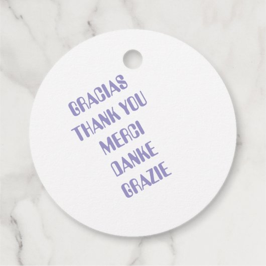 ETIQUETA DE AGRADECIMIENTO  GESCHENKANHÄNGER (Rückseite)