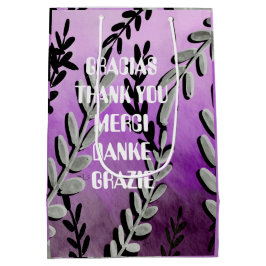 ETIQUETA DE AGRADECIMIENTO  MITTLERE GESCHENKTÜTE