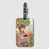Etiqueta de Bagagem Menina no Jardim Gepäckanhänger (Vorderseite Vertikal)