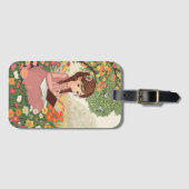 Etiqueta de Bagagem Menina no Jardim Gepäckanhänger (Vorderseite (Horizontal))