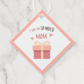 Etiqueta de regalo de diamante de mamá rosa suave geschenkanhänger (Rückseite)