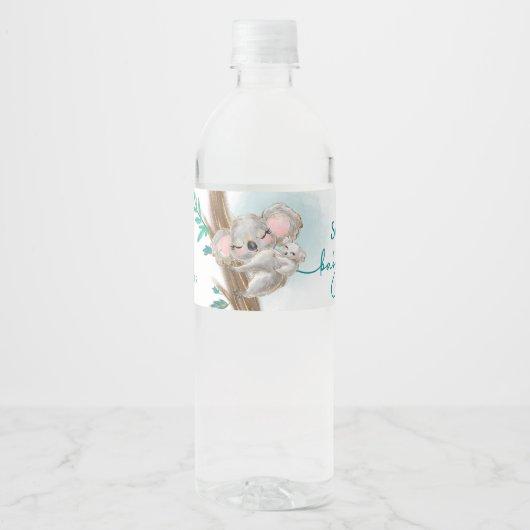 Etiqueta para botella de agua Baby Shower Wasserflaschenetikett (Vorderseite)
