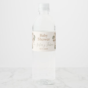 Etiqueta Para Botella De Agua Teddy Bear Baby Show Wasserflaschenetikett