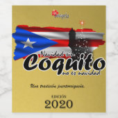 Etiqueta para botella de coquito 2020 weinetikett (Einzelnes Label)