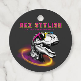 Etiqueta para lembrancinha T-Rex Fashion Geschenkanhänger