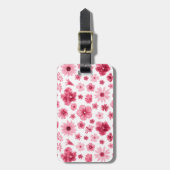 etiqueta para maleta flores gepäckanhänger (Vorderseite vertikal)