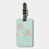 Etiqueta para maletas con diseño floral. gepäckanhänger (Vorderseite vertikal)
