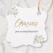 Etiqueta para recuerdos de Bautizo Geschenkanhänger (Rückseite)