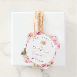 Etiqueta para recuerdos de Bautizo Geschenkanhänger