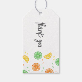 Etiqueta para regalo cítricos geschenkanhänger