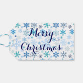 Etiqueta Para Regalo Copos de Nieve Geschenkanhänger (Rückseite Horizontal)