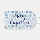 Etiqueta Para Regalo Copos de Nieve Geschenkanhänger (Vorderseite (Horizontal))