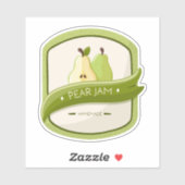 Etiqueta para tarro de mermelada de pera aufkleber (Blatt)