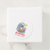 Etiqueta recuerdo con conejito surfero kawaii geschenkanhänger (Beispiel)