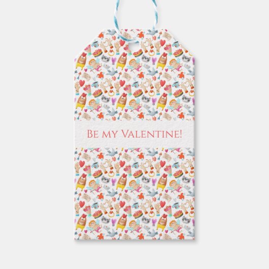 Etiqueta San Valentín Geschenkanhänger (Vorderseite)