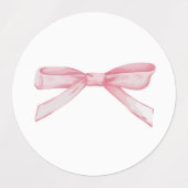 Etiquetas lazo rosa coqueto etiketten (Design 2)