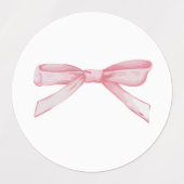 Etiquetas lazo rosa coqueto etiketten (Design 1)