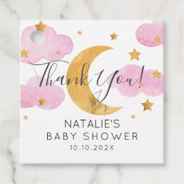 Etiquetas Para Recuerdos Moon & Stars pink Geschenkanhänger