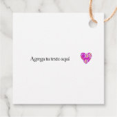 Etiquetas Para Recuerdos Tarjetas agradecimiento Geschenkanhänger (Rückseite)