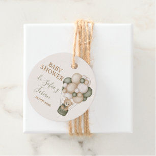 Etiquetas Para Recuerdos Teddy Bear Babydusche Bo Geschenkanhänger