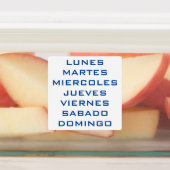 ETIQUETAS SEMANALES ETIKETTEN (Befestigt)