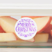 Etiquetas violetas variadas para navidad etiketten (Befestigt)