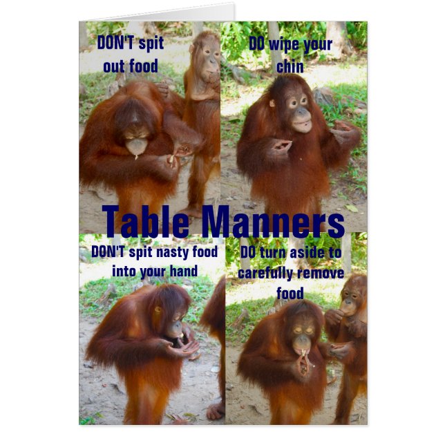 Etiquette and Mannes for Wildlife or People (Vorne)
