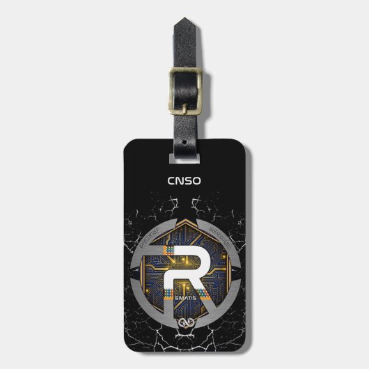 ETIQUETTE BAGAGE REMATIS 2025 GEPÄCKANHÄNGER (Vorderseite vertikal)