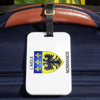 Etiquette de bagages blason de L'Aigle Normandie Gepäckanhänger