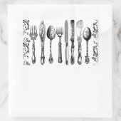 Etiquette Rechteckiger Aufkleber (Tasche)