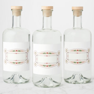 Etiquette rétro pour flacon alkoholflaschenetikett