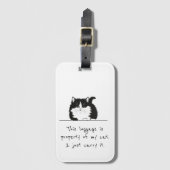 Étiquettes à bagger/gepäck label gepäckanhänger (Vorderseite Vertikal)