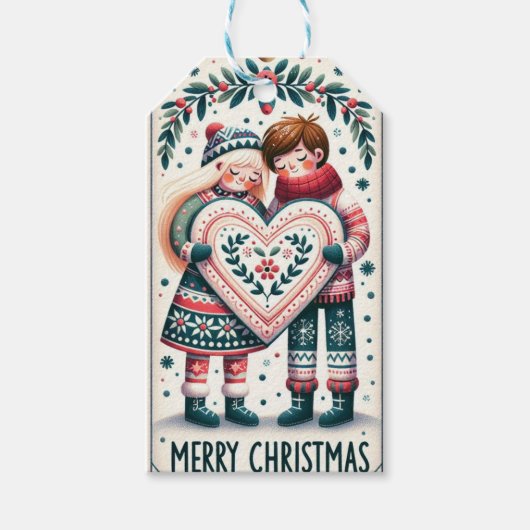 Etiquettes-cadeaux de Noël Geschenkanhänger (Vorderseite)