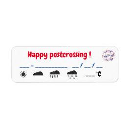 Etiquettes postcross complères