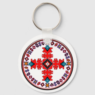 etno cross metal print dreilfach wallet Notebook-S Schlüsselanhänger