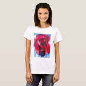 Etoile de Holland Moderne Rose Originale Kunst T-Shirt (Vorne ganz)