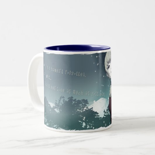 Étoile d'hiver zweifarbige tasse (Vorderseite Links)